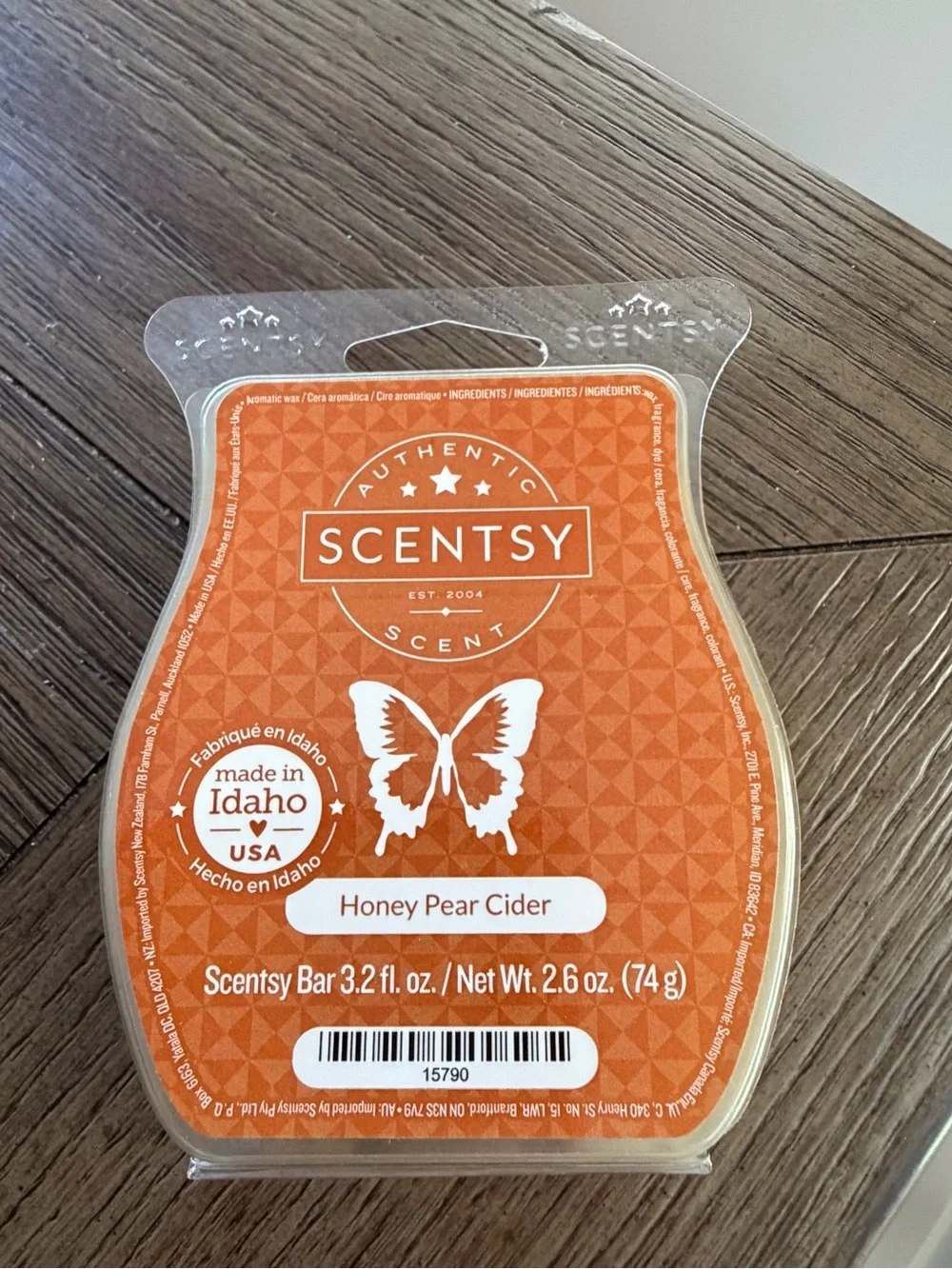 Scentsy Honey Pear Cider Wax Bar